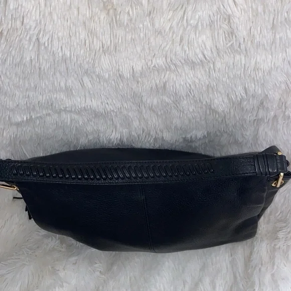Vince Camuto Cesil Hobo shoulder bag doubleTassel blk pebbled leather w/Dustbag - Picture 4 of 13